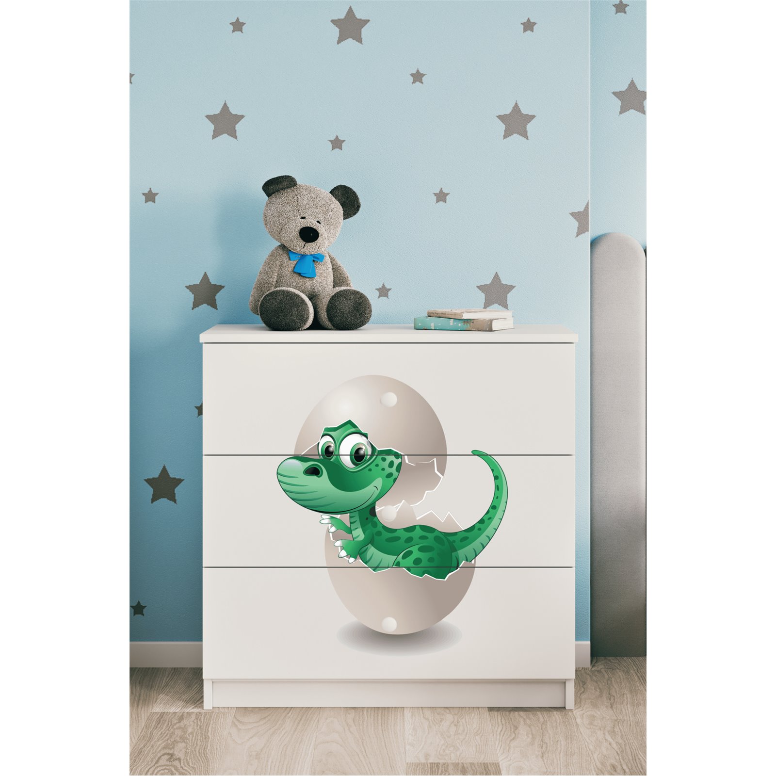 Komoda Babydreams - Mały dino Biały