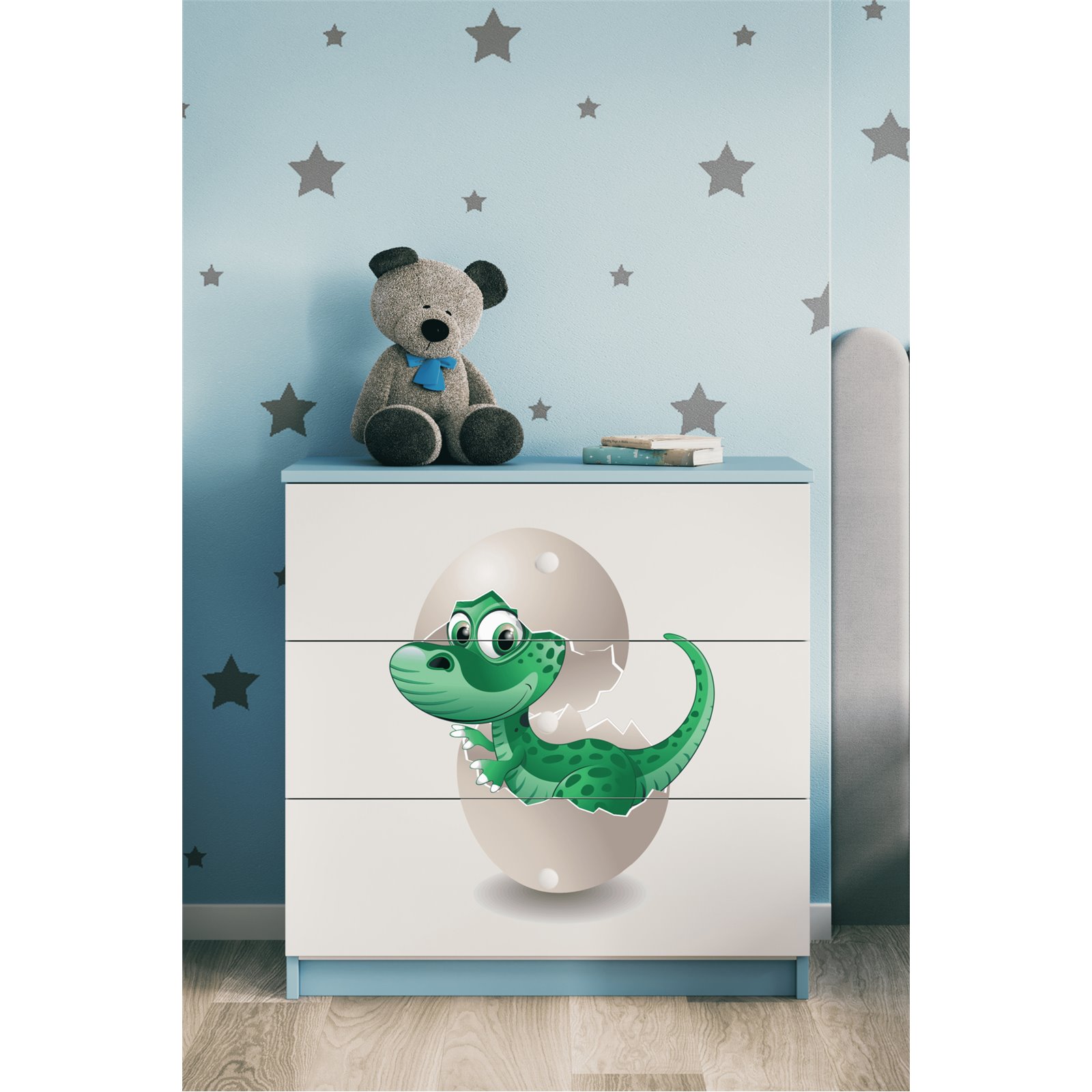 Komoda Babydreams - Mały dino Niebieski