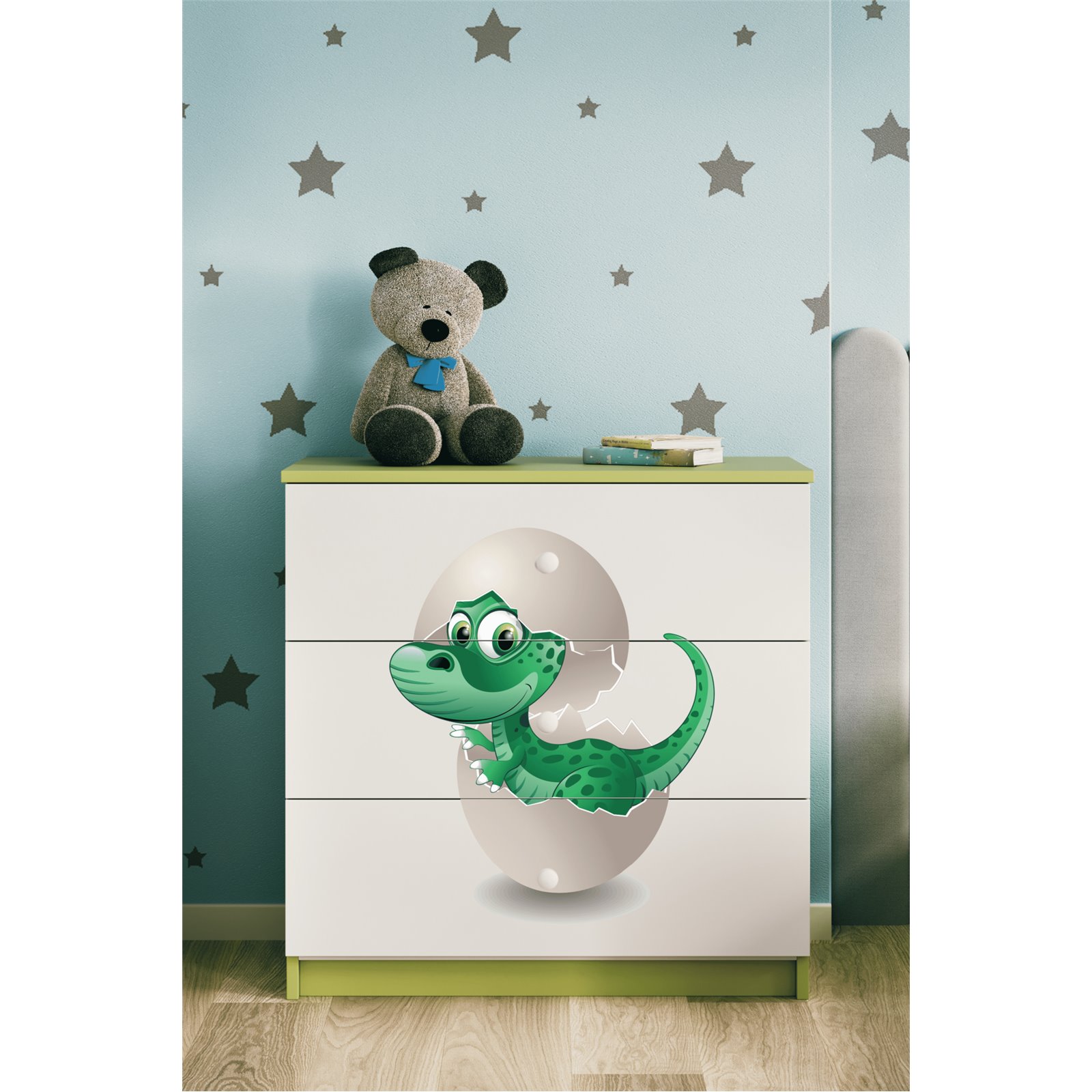 Komoda Babydreams - Mały dino Zielony
