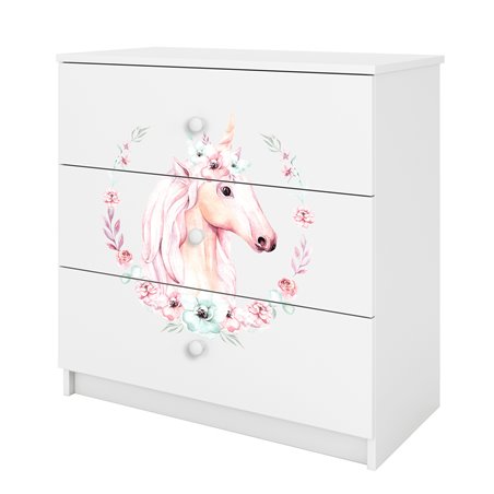 Komoda Babydreams - Konik Biały