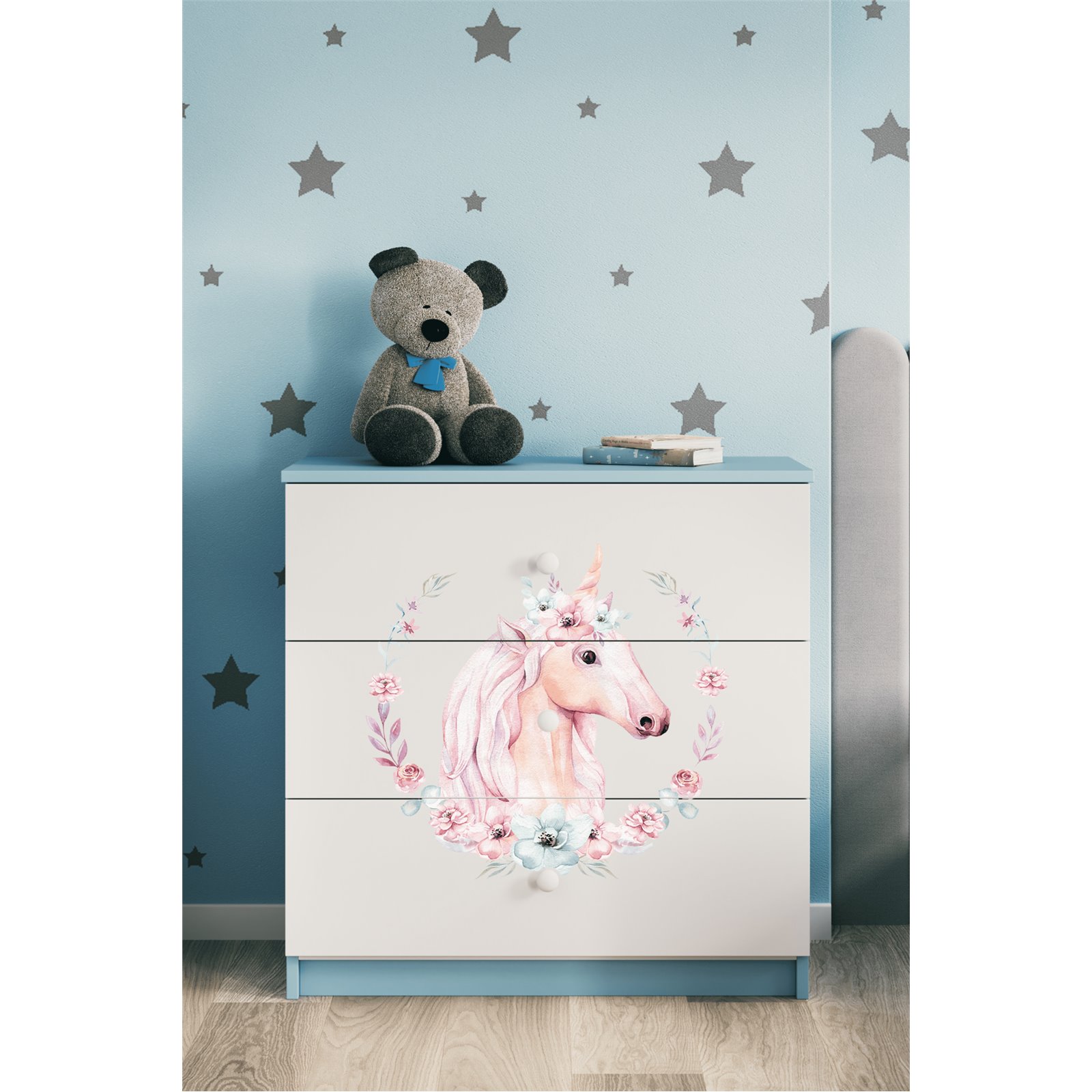 Komoda Babydreams - Konik Niebieski