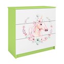 Komoda Babydreams - Konik Zielony