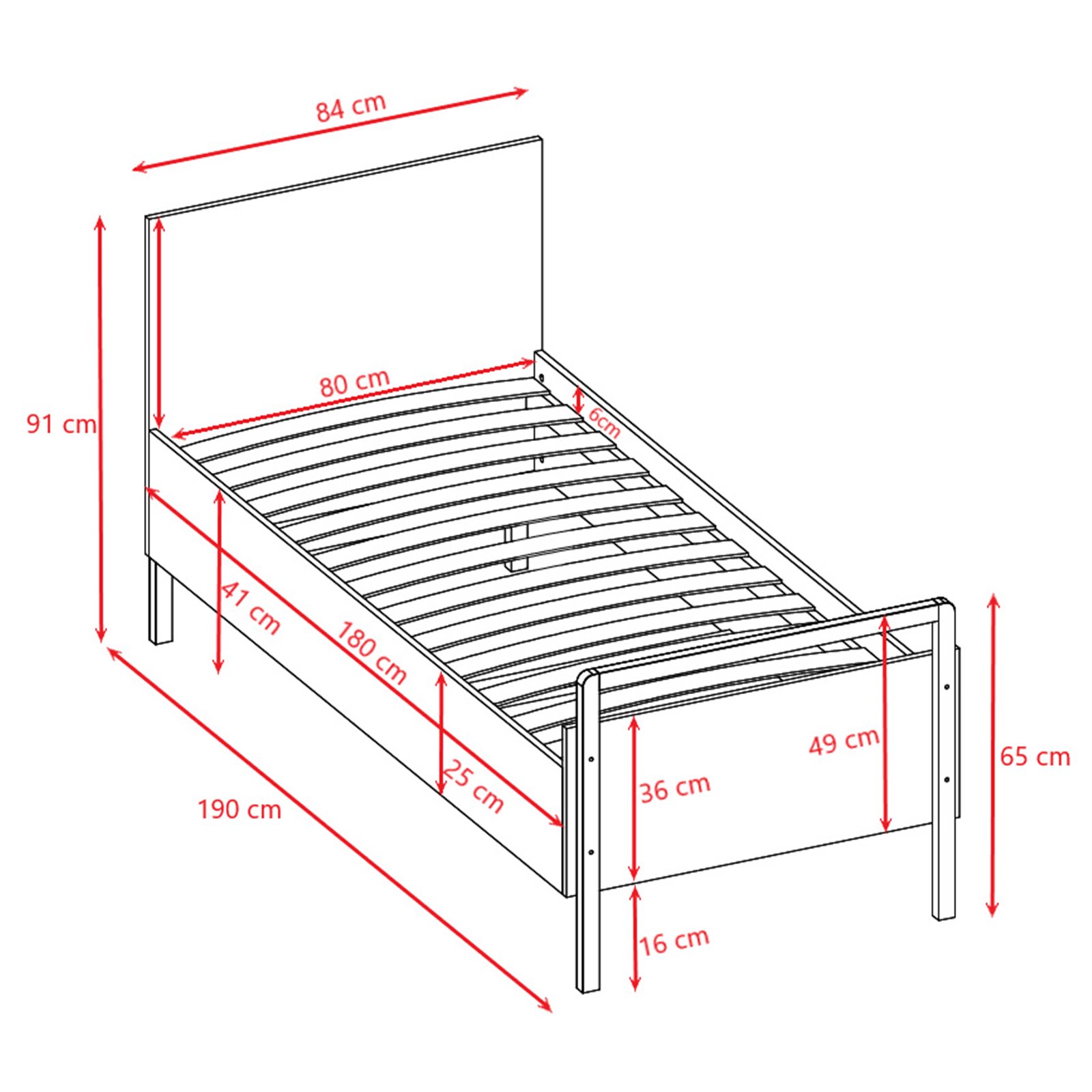 Łóżko dziecięce Victor bez materaca