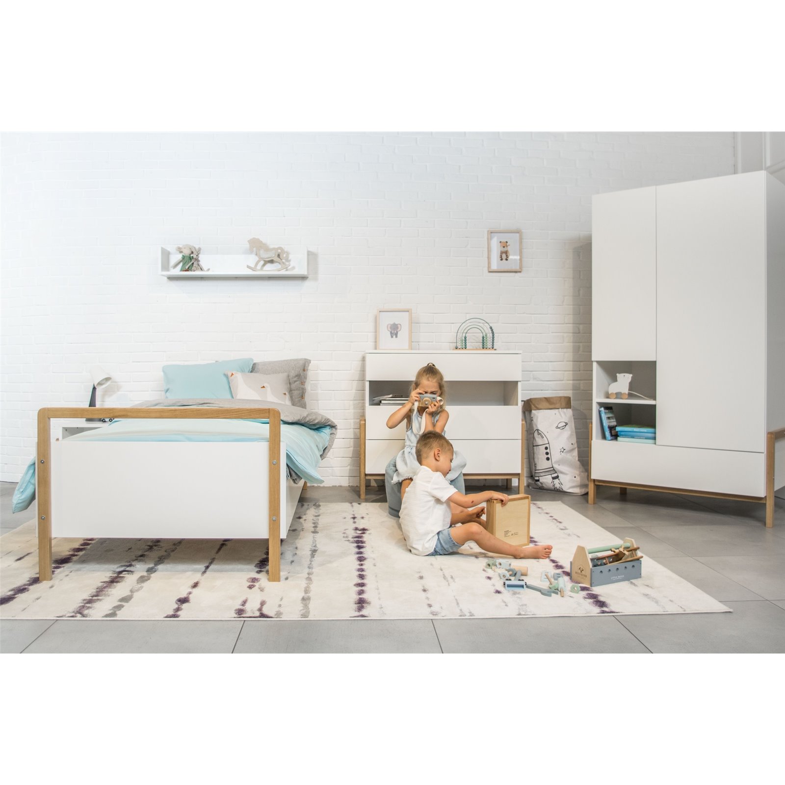 Łóżko dziecięce Victor Materac pianka kokos 180/80/9 - materac średniej twardości (+349zł)