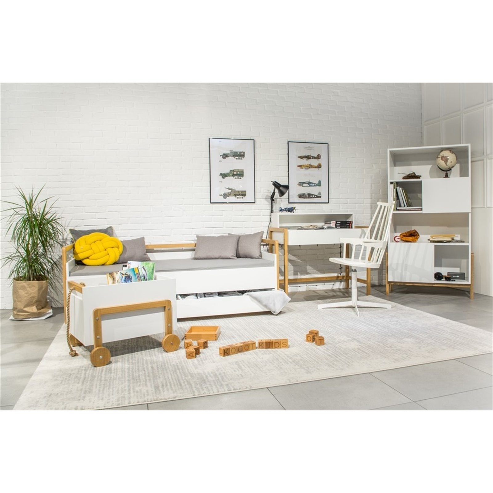 Łóżko tapczan Victor Materac pianka lateks kokos 180/80/10 - materac średniej twardości (+529zł)