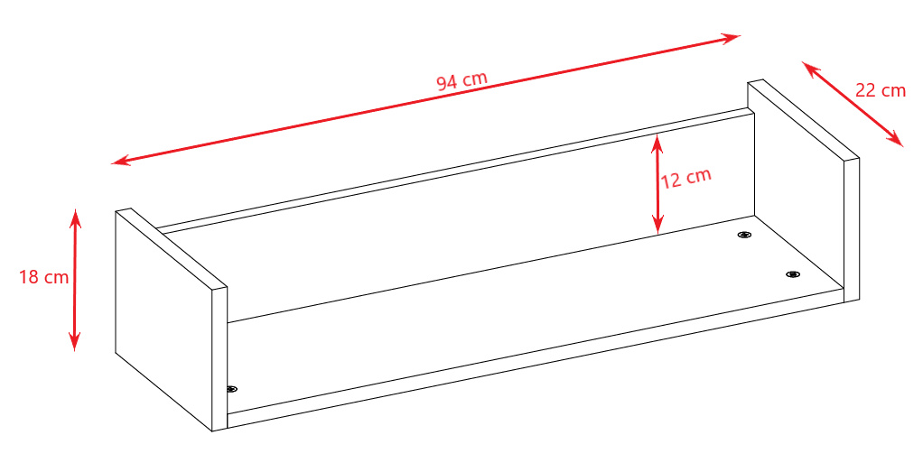 Półka ścienna Victor