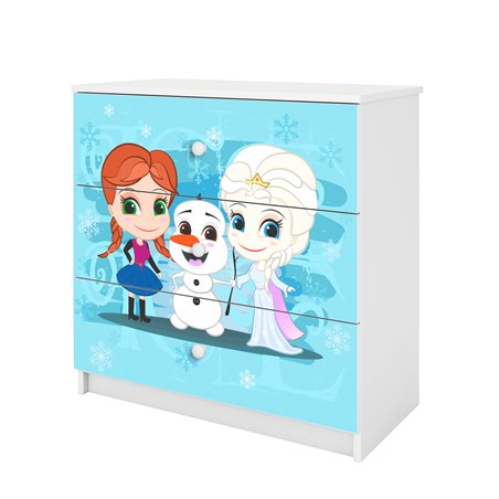 Komoda Babydreams - Kraina lodu Biały