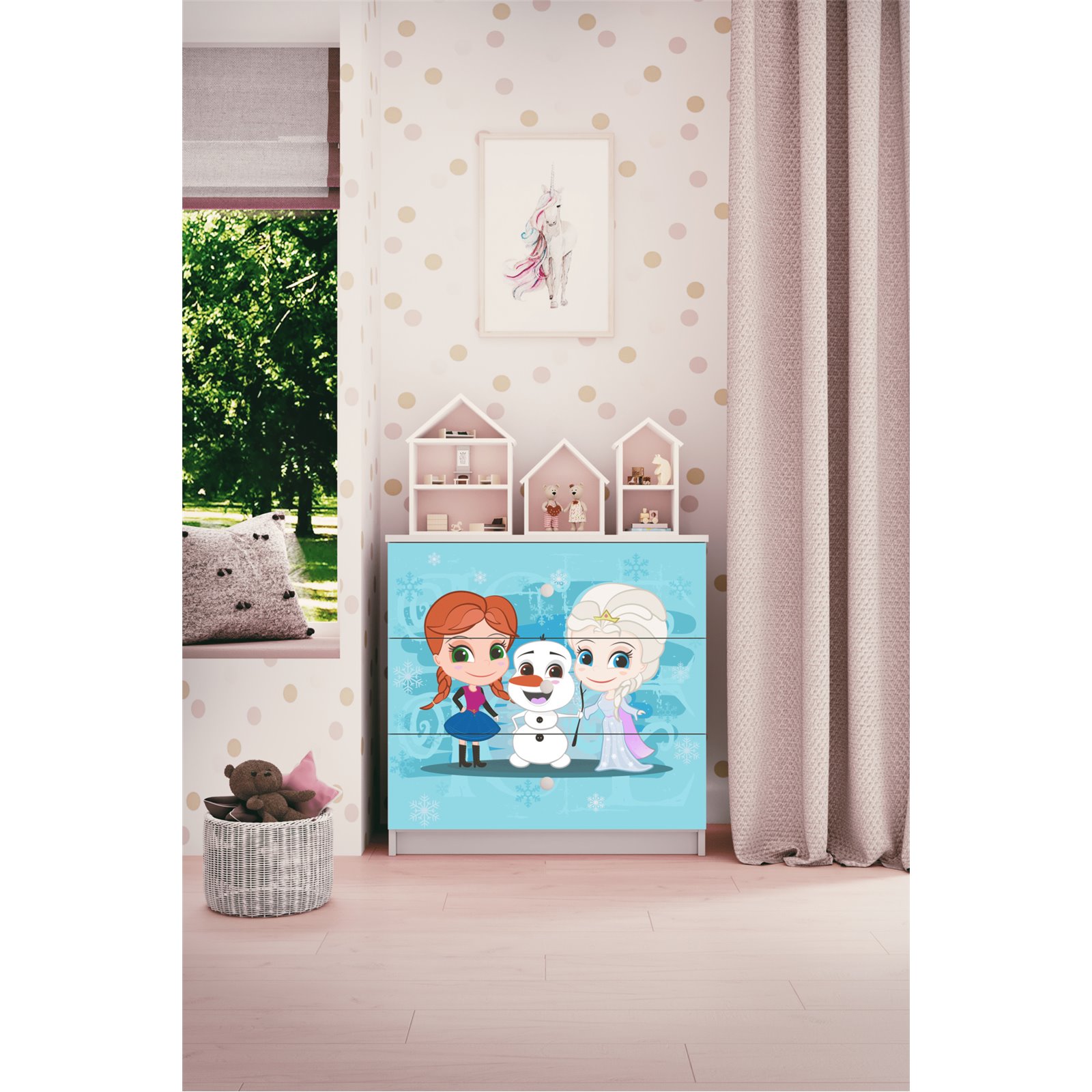 Komoda Babydreams - Kraina lodu Biały