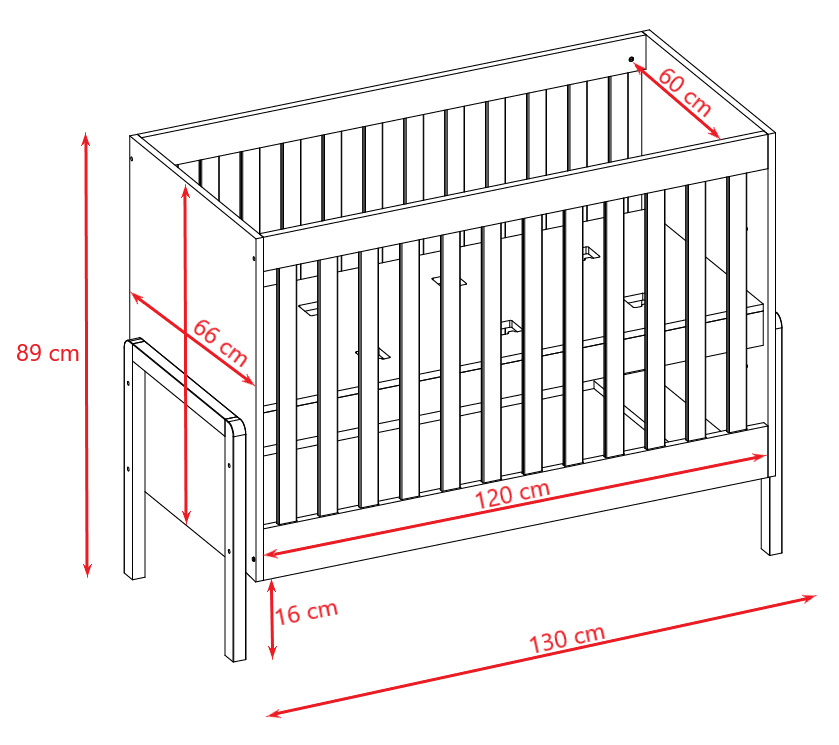 Łóżko niemowlęce Victor