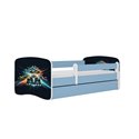 Łóżko dziecięce Babydreams - Wyścig Bez szuflady 180/80, Niebieski, bez materaca