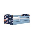 Łóżko dziecięce Babydreams - Kosmos Bez szuflady 140/70, Niebieski, bez materaca