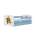 Łóżko dziecięce Babydreams - Koszykarze Z szufladą 180/80, Niebieski, Materac piankowy 180/80/8 - materac średniej twardości (+1