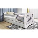 Łóżko dziecięce Babydreams - NASA Z szufladą 180/80, Biały, bez materaca