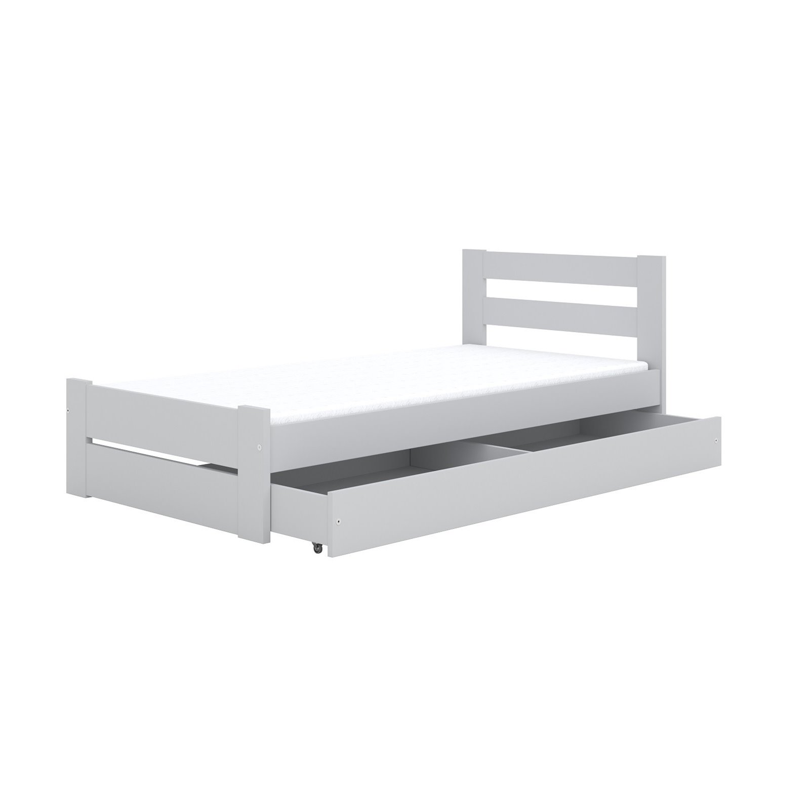 Łóżko Emil 160x80, Materac piankowy 160/80/8 - materac średniej twardości (+100zł)