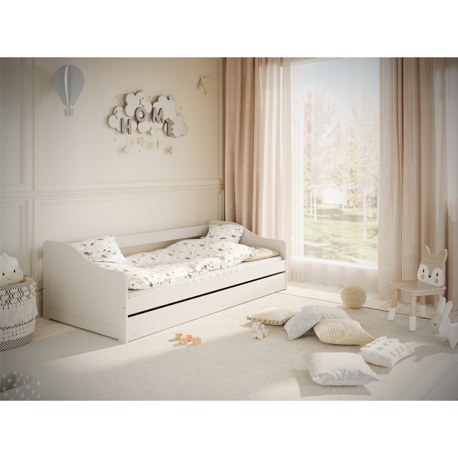 Łóżko Blanka Materac piankowy 200/90/8 - materac średniej twardości (+140zł)