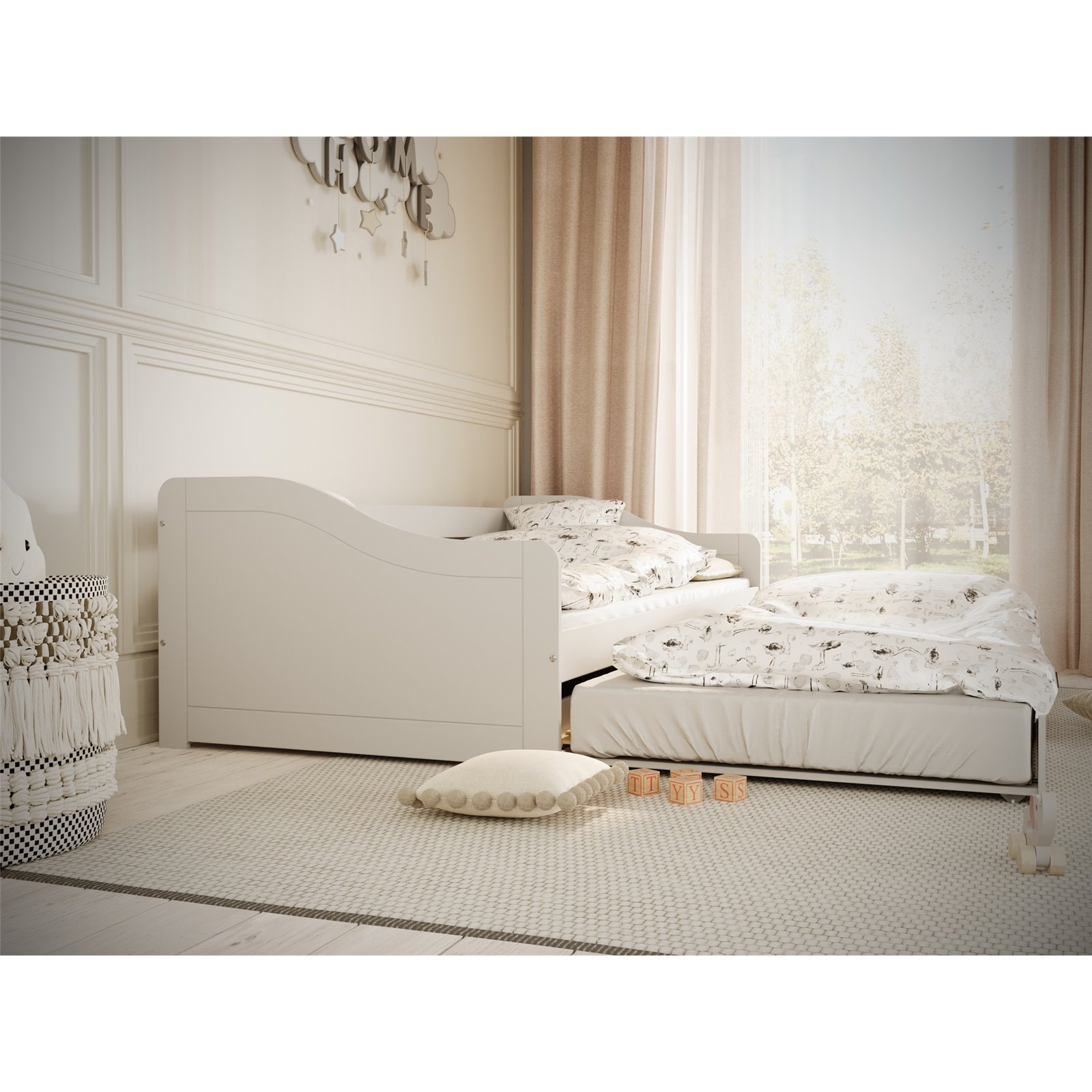 Łóżko Blanka Materac piankowy 200/90/8 - materac średniej twardości (+140zł)