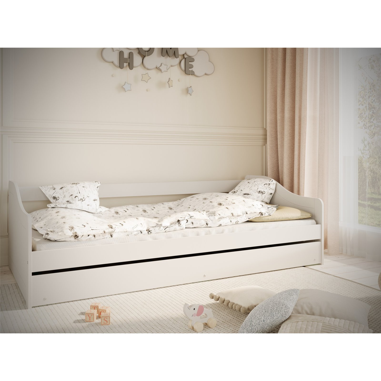 Łóżko Blanka Materac pianka kokos 200/90/8 - materac średniej twardości (+399zł)