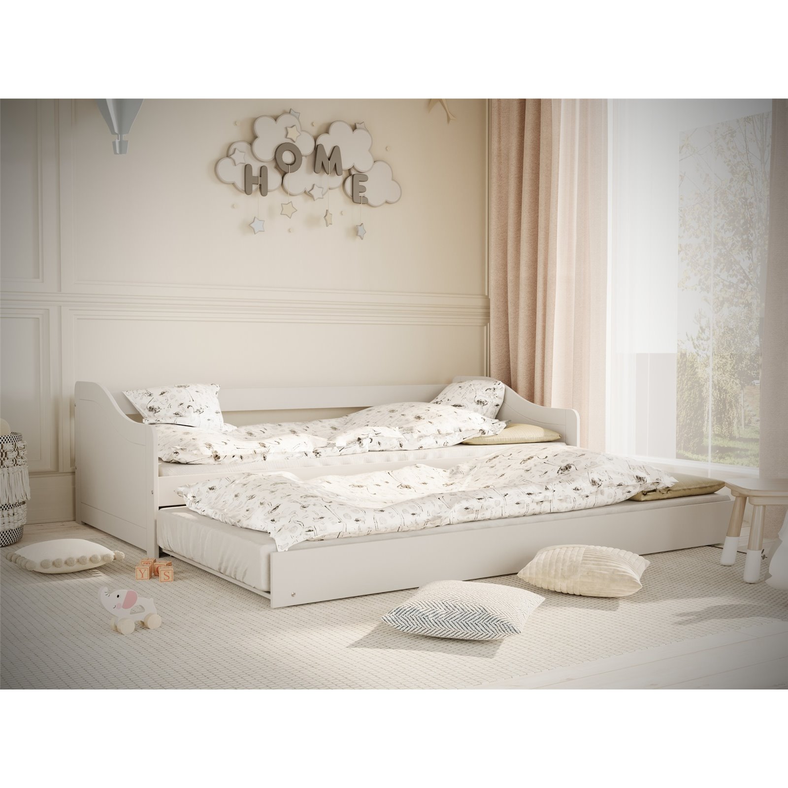 Łóżko Blanka Materac pianka kokos 200/90/8 - materac średniej twardości (+399zł)