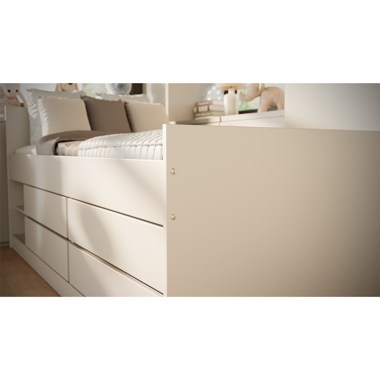 Łóżko Leon Materac pianka lateks 200/90/10 - materac średniej twardości (+549zł)