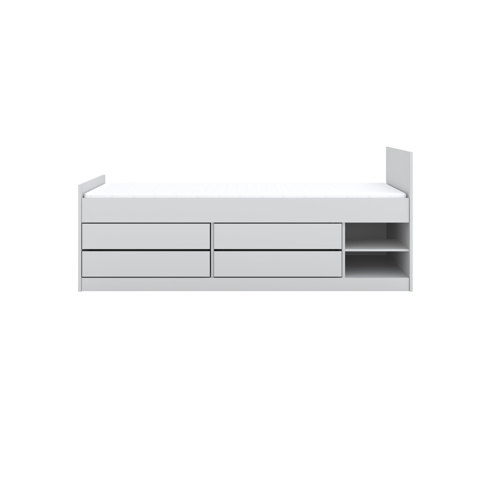 Łóżko Leon Materac pianka lateks kokos 200/90/10 - materac średniej twardości (+579zł)