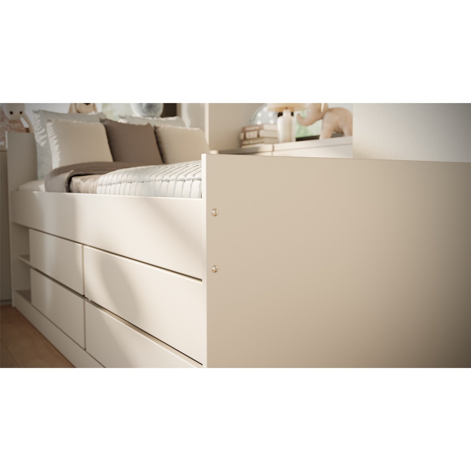 Łóżko Leon Materac pianka lateks kokos 200/90/10 - materac średniej twardości (+579zł)