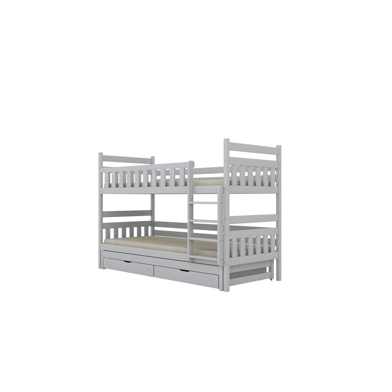 Łóżko Filip 200x80, Biały, Materac pianka lateks kokos 200/80/10 - materac średniej twardości (+579zł)