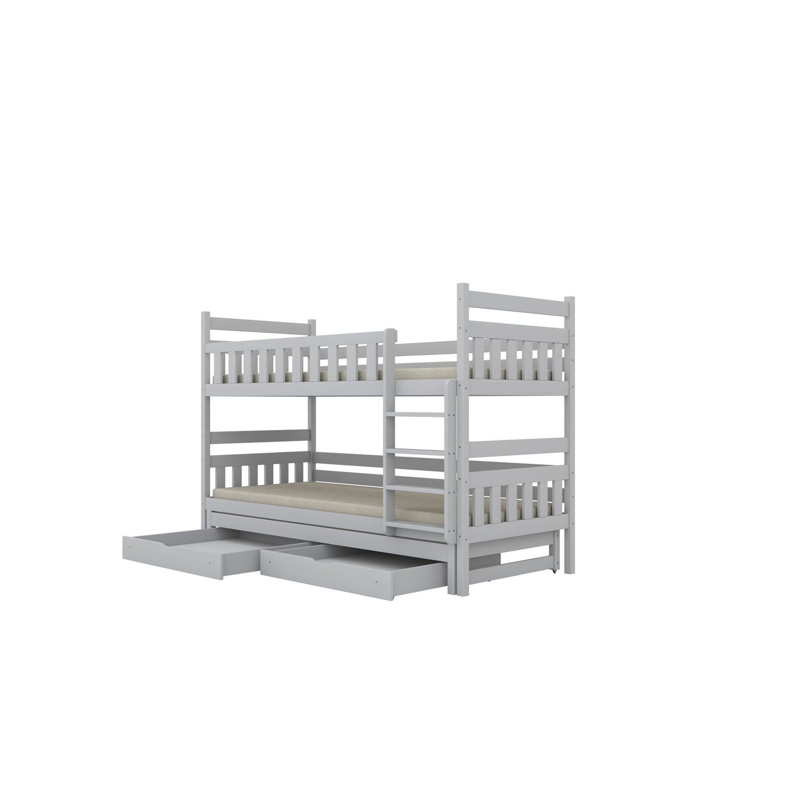 Łóżko Filip 200x90, Biały, Materac pianka lateks kokos 200/90/10 - materac średniej twardości (+579zł)