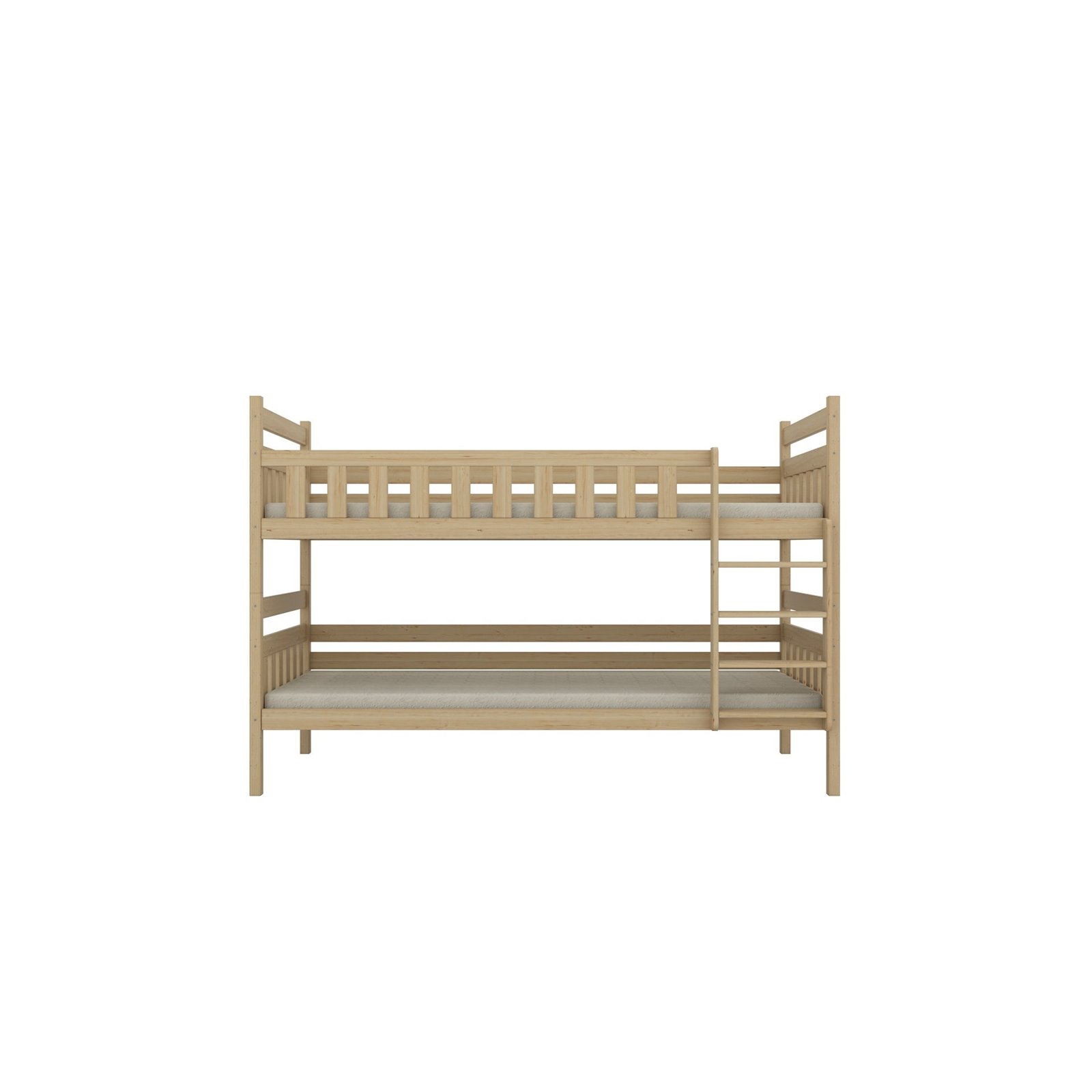 Łóżko Filip 200x80, Naturalny lakierowany, Bez materaca