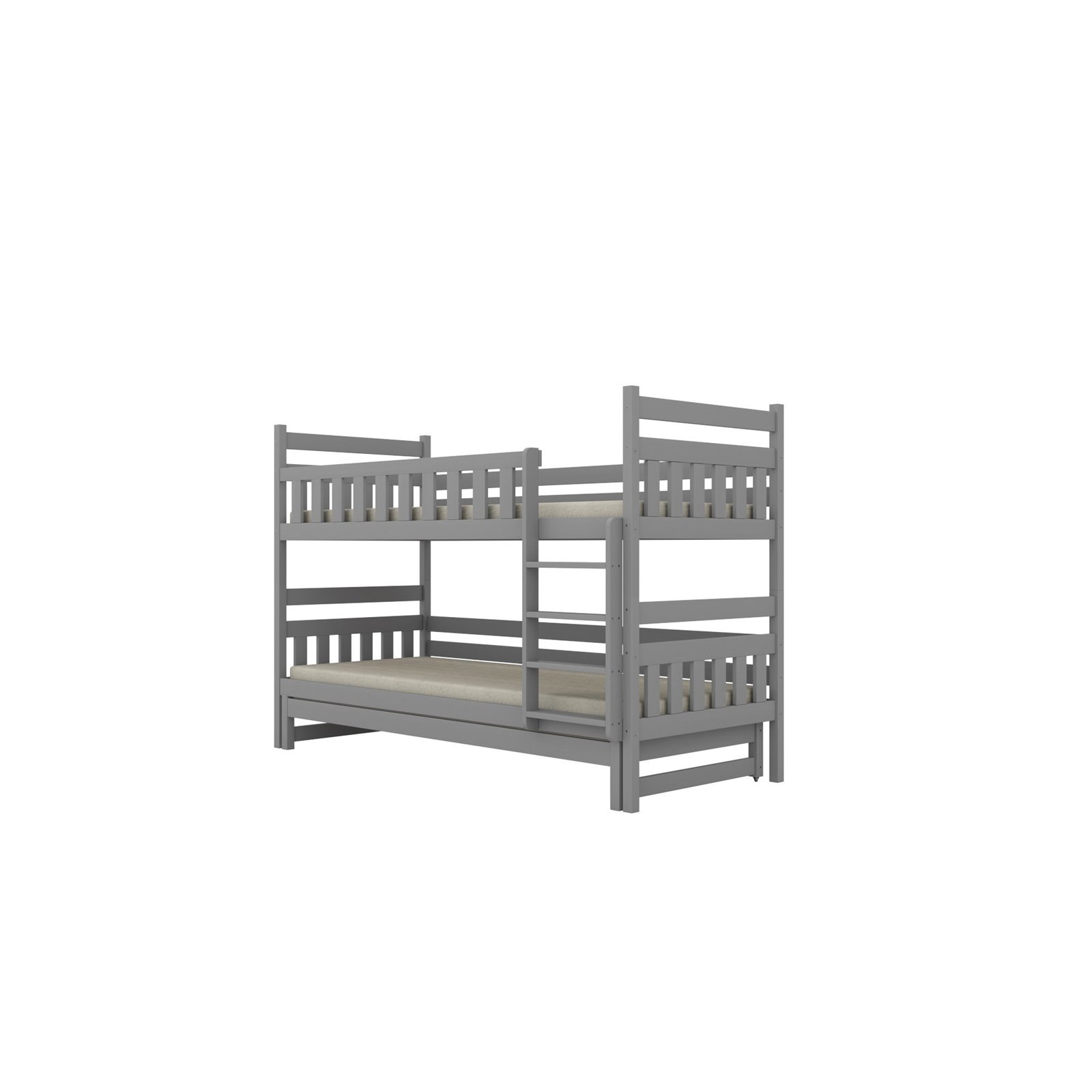 Łóżko Filip 160x80, Szary, Materac pianka kokos 160/80/9 - materac średniej twardości (+299zł)