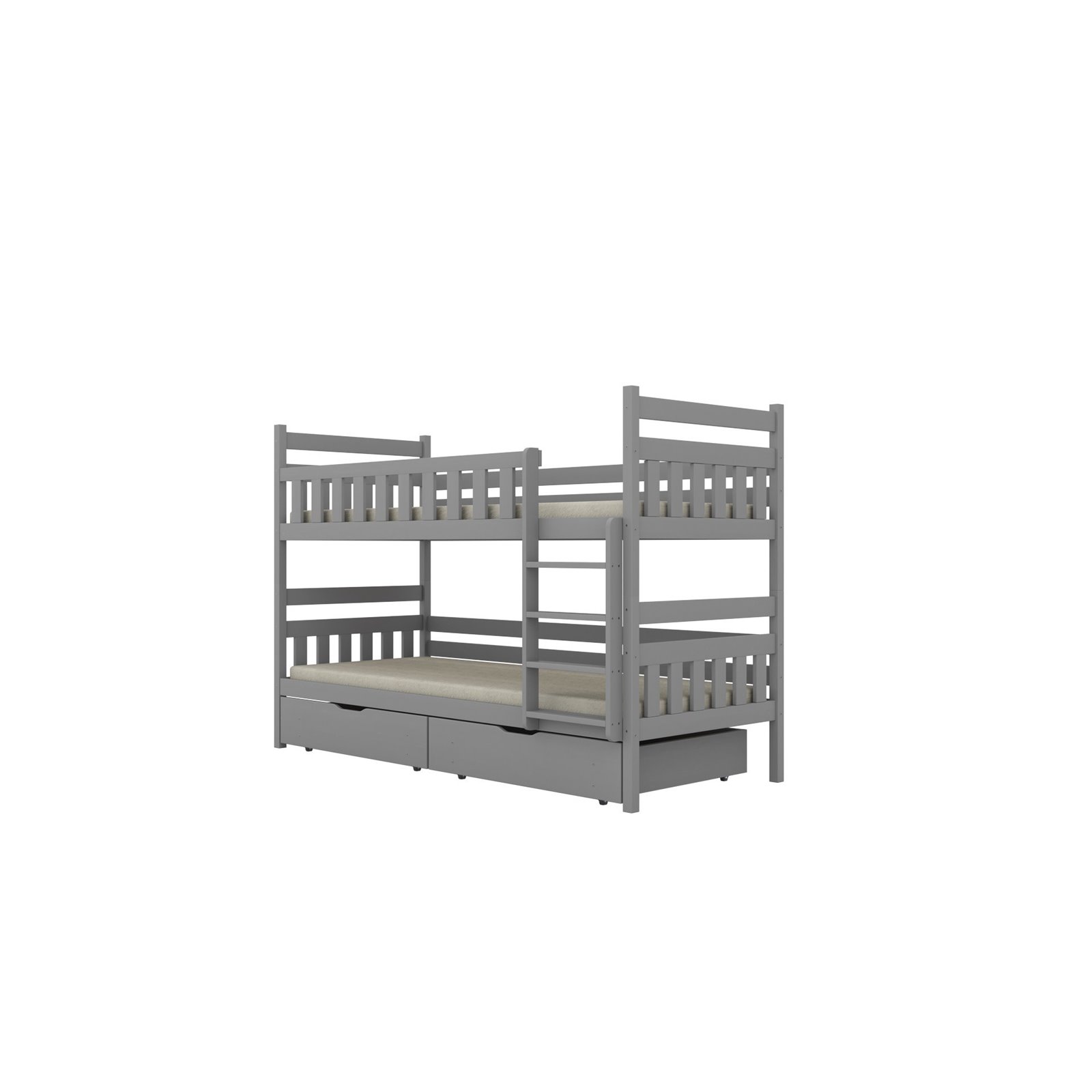 Łóżko Filip 160x80, Szary, Materac pianka kokos 160/80/9 - materac średniej twardości (+299zł)