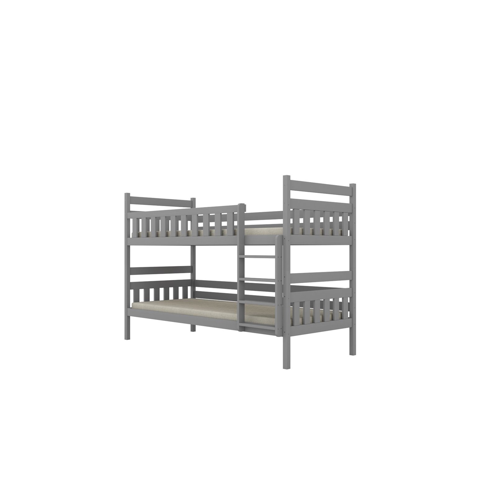 Łóżko Filip 180x90, Szary, Materac pianka kokos 180/90/9 - materac średniej twardości (+379zł)