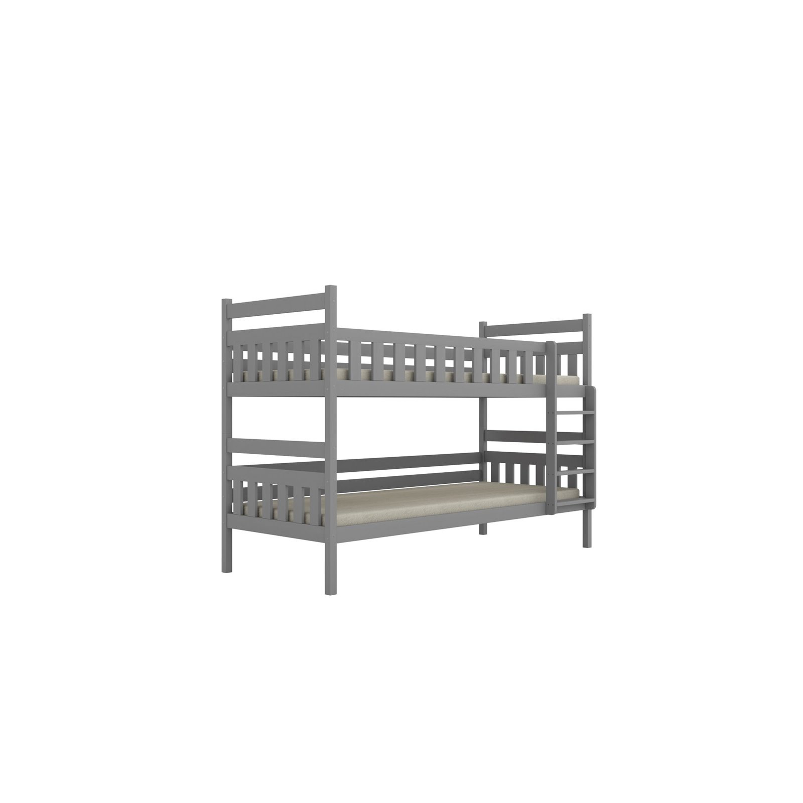 Łóżko Filip 200x80, Szary, Materac pianka lateks 200/80/10 - materac średniej twardości (+549zł)