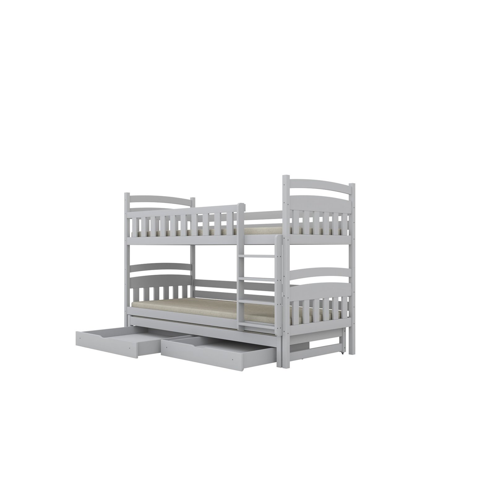 Łóżko Laura 160x80, Biały, Materac pianka lateks 160/80/9 - materac średniej twardości (+449zł)