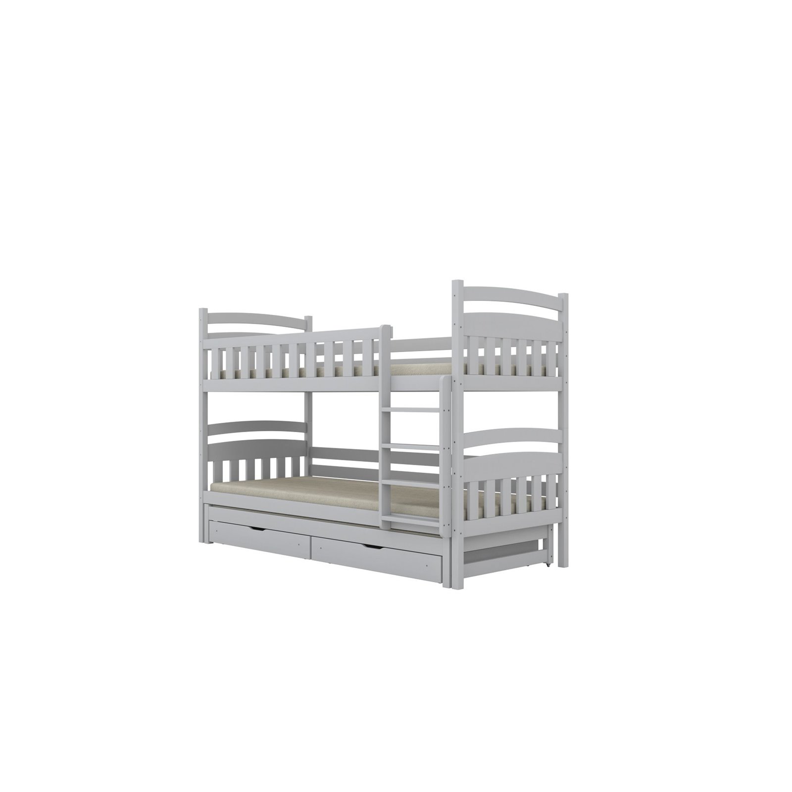 Łóżko Laura 180x90, Biały, Materac piankowy 180/90/8 - materac średniej twardości (+130zł)