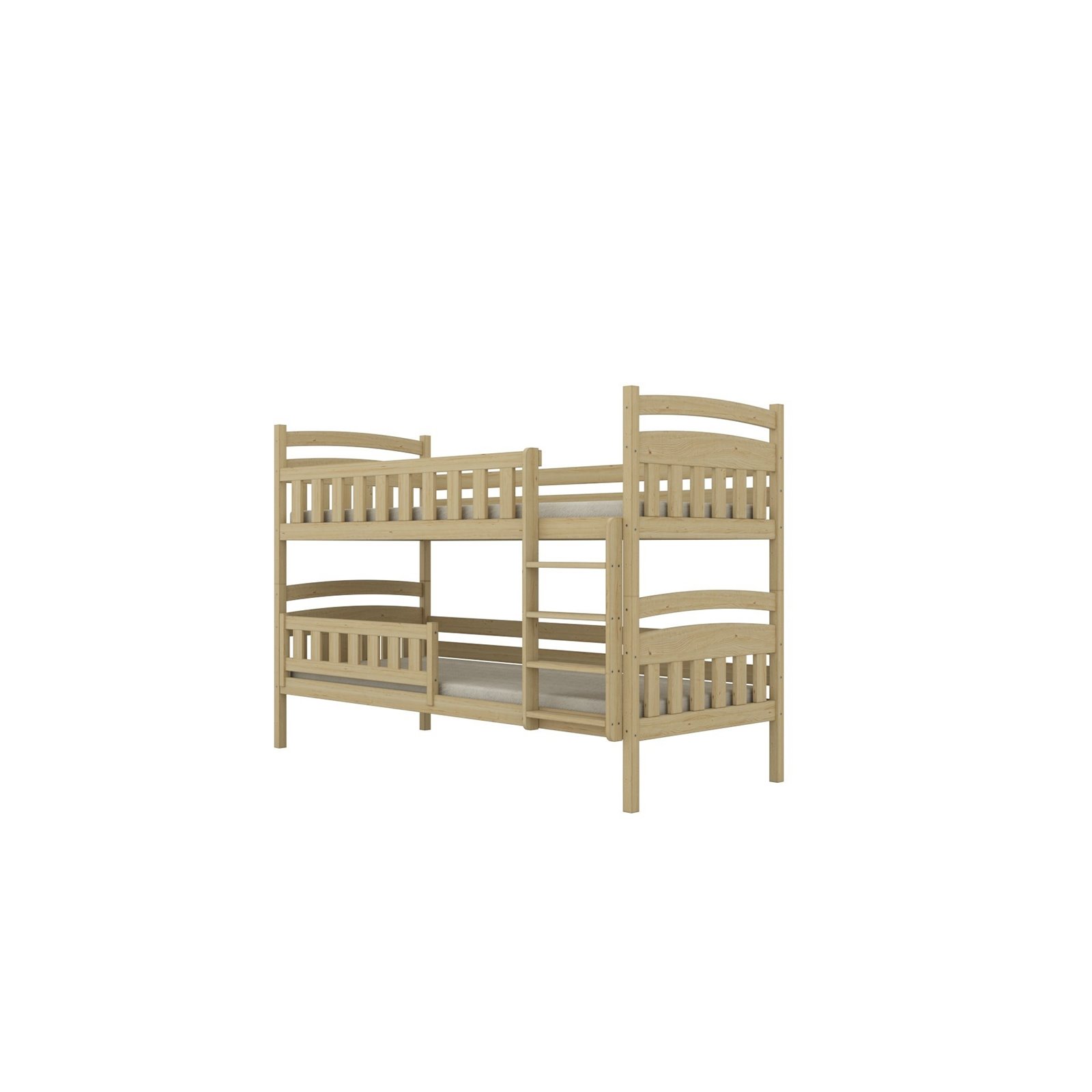 Łóżko Laura 180x90, Naturalny nielakierowany, Bez materaca