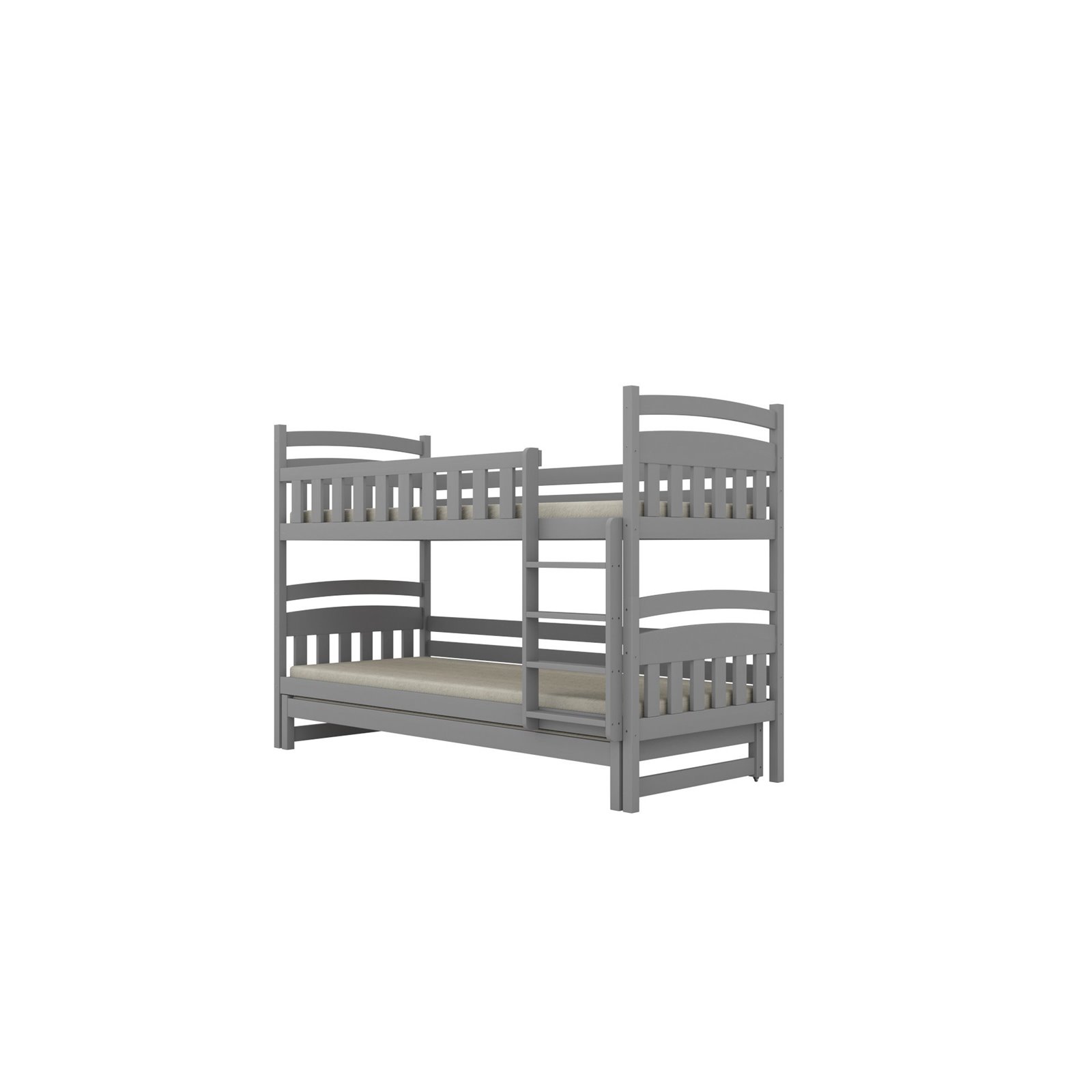 Łóżko Laura 180x80, Szary, Materac pianka lateks kokos 180/80/10 - materac średniej twardości (+529zł)