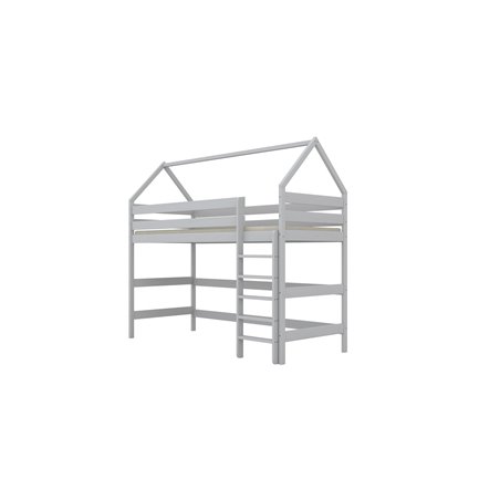 Łóżko Eryk 2 160x80, Biały, Materac piankowy 160/80/8 - materac średniej twardości (+100zł)