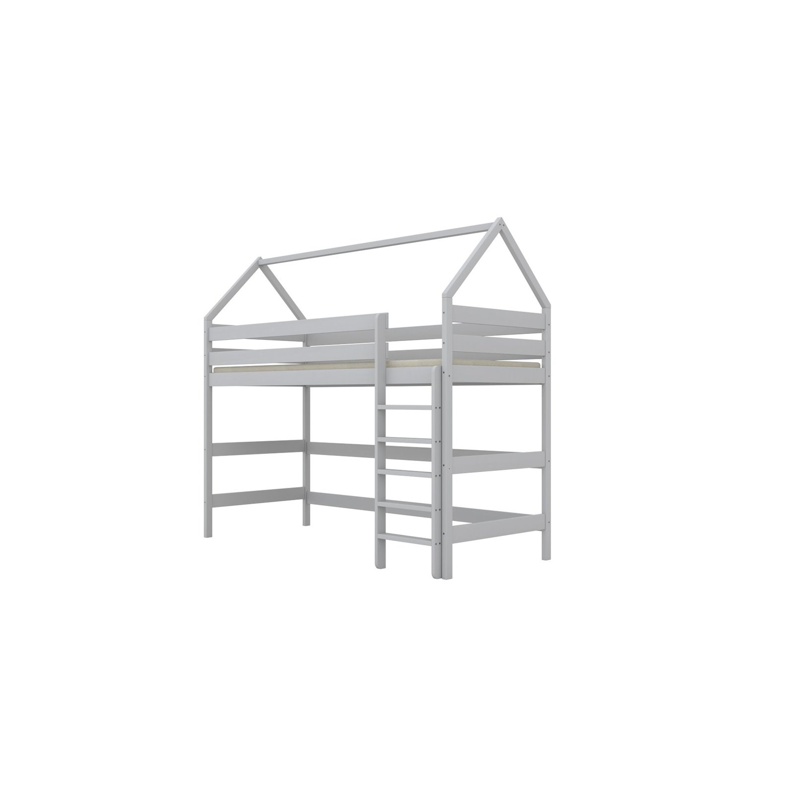 Łóżko Eryk 2 200x80, Biały, Materac pianka kokos 200/80/8 - materac średniej twardości (+399zł)