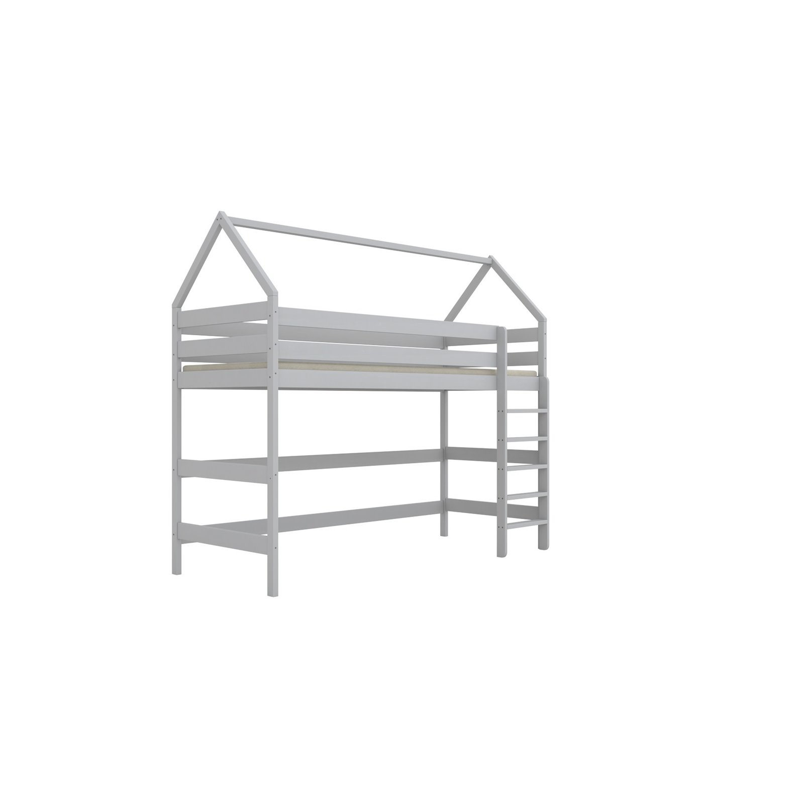 Łóżko Eryk 2 200x80, Biały, Materac pianka lateks kokos 200/80/10 - materac średniej twardości (+579zł)