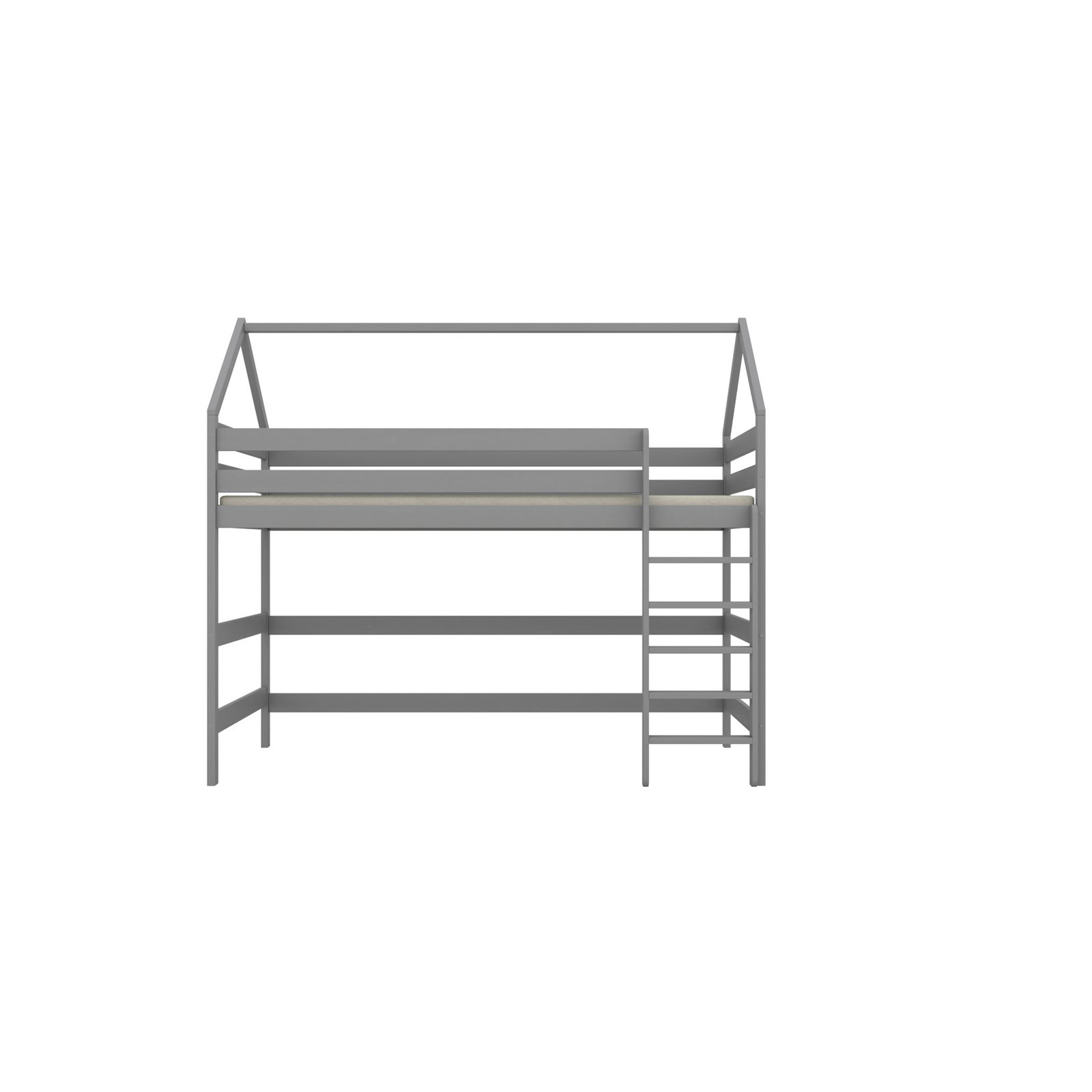 Łóżko Eryk 2 180x80, Szary, Materac pianka lateks kokos 180/80/10 - materac średniej twardości (+529zł)