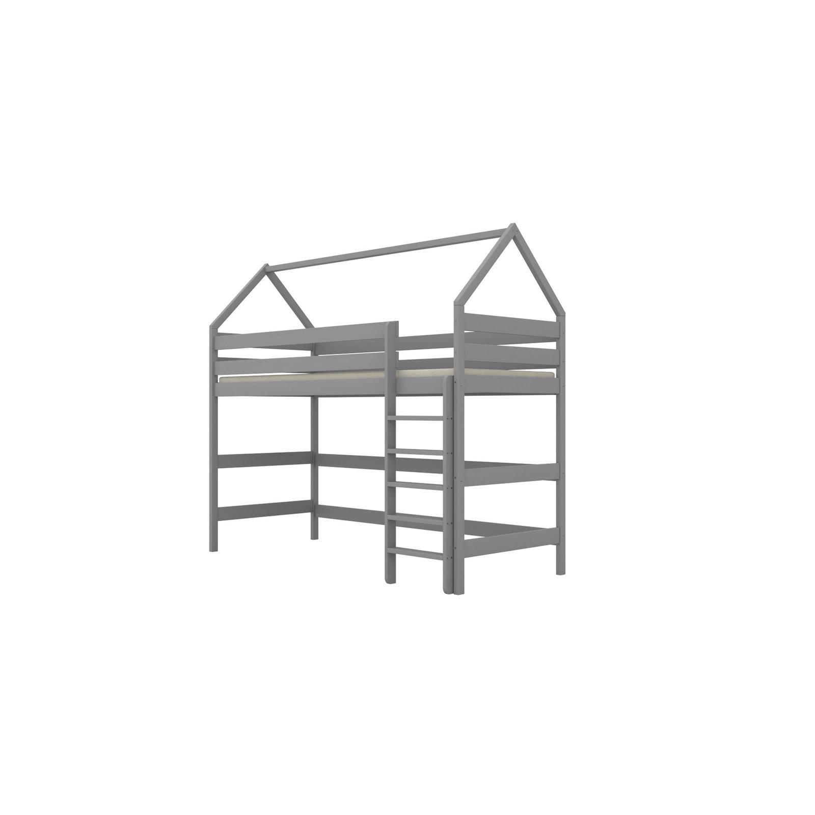 Łóżko Eryk 2 200x90, Szary, Bez materaca