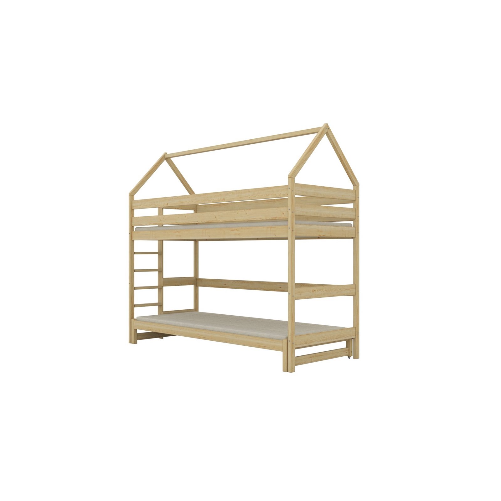 Łóżko Eryk 1 160x80, Biały, Materac pianka lateks 160/80/9 - materac średniej twardości (+449zł)