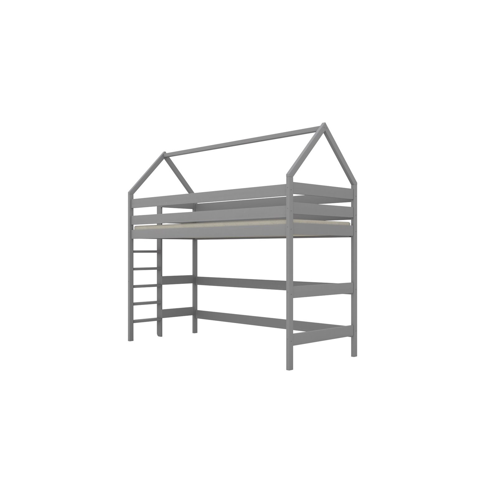 Łóżko Eryk 1 200x80, Biały, Materac piankowy 200/80/8 - materac średniej twardości (+140zł)