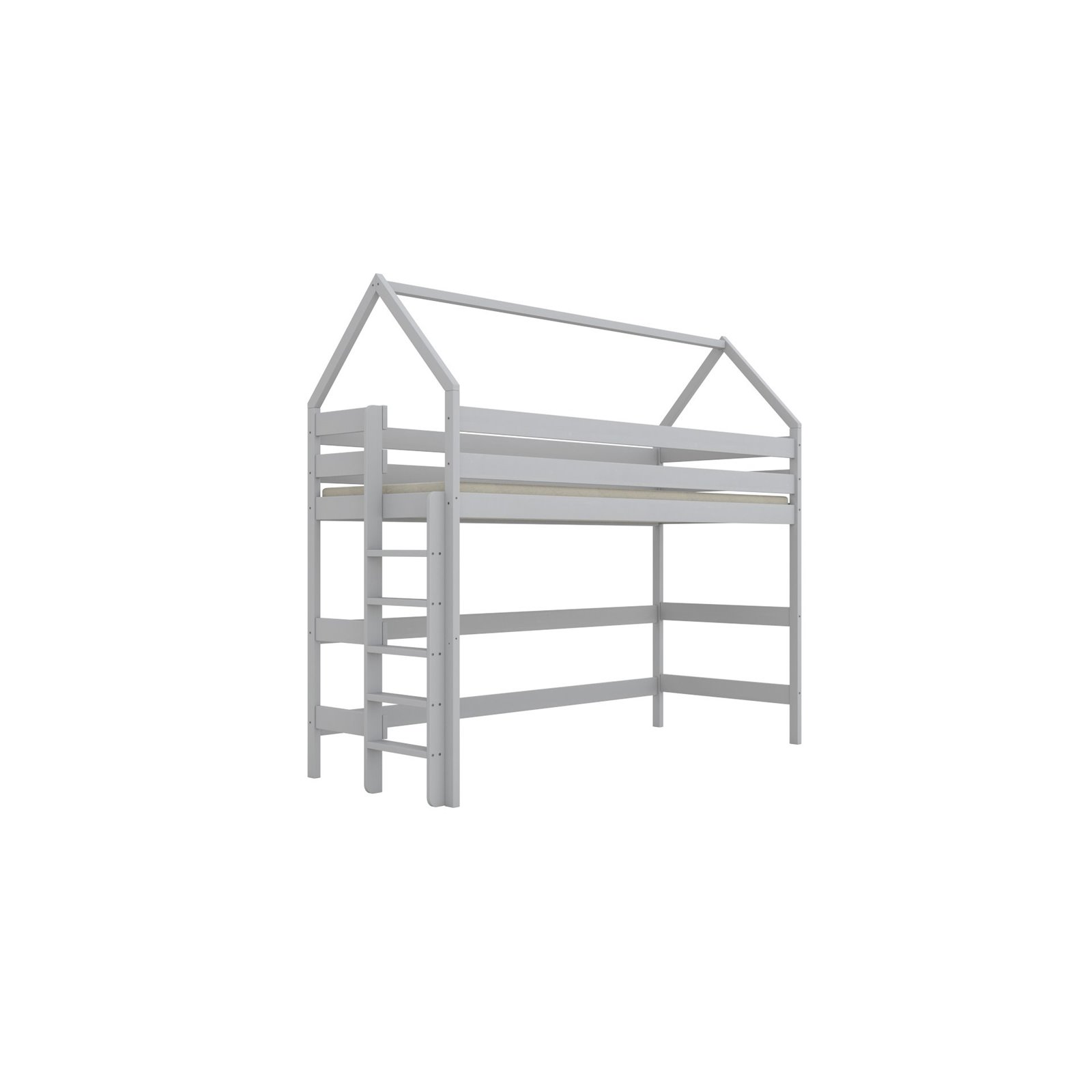 Łóżko Eryk 1 200x80, Biały, Materac piankowy 200/80/8 - materac średniej twardości (+140zł)