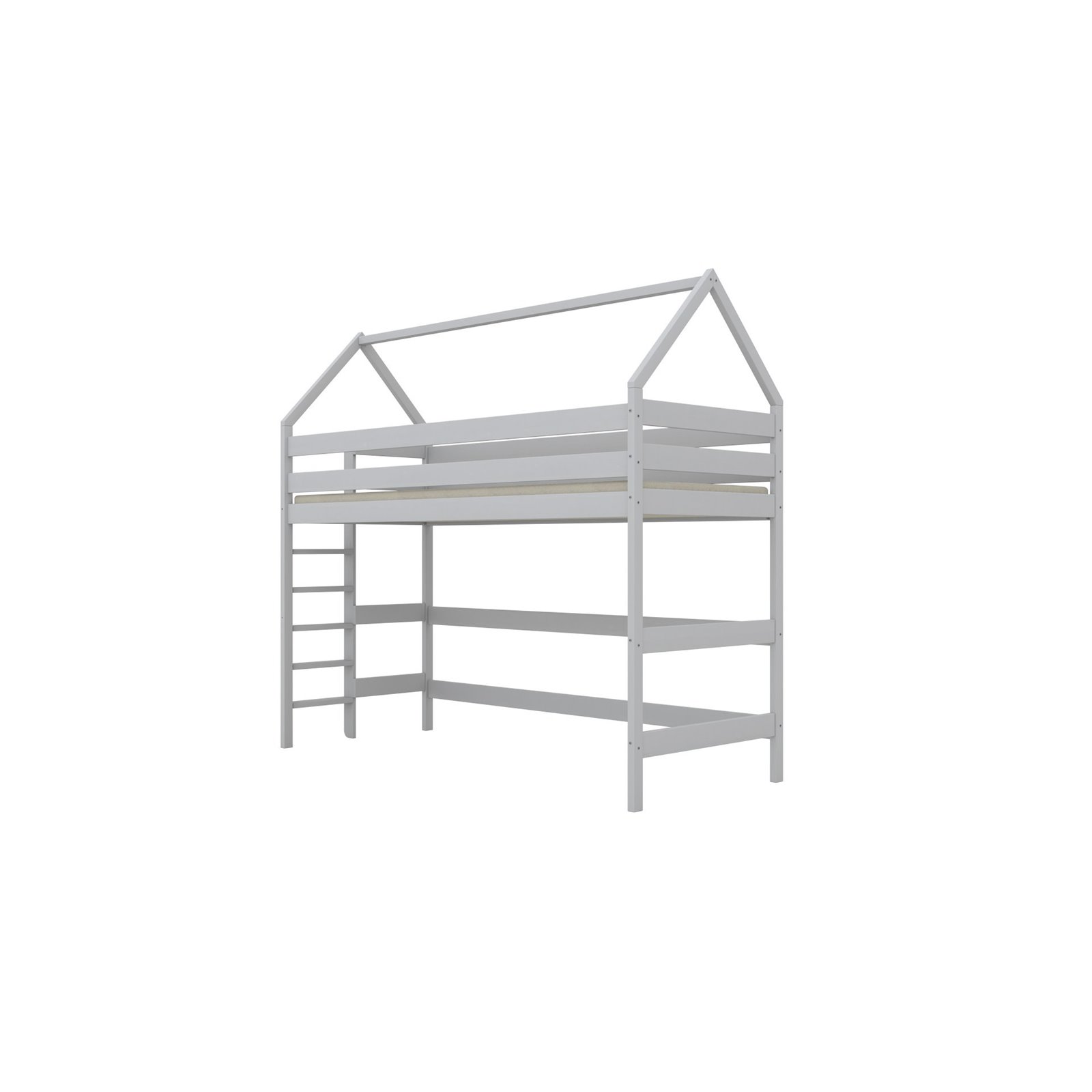 Łóżko Eryk 1 180x90, Naturalny lakierowany, Materac pianka kokos 180/90/9 - materac średniej twardości (+379zł)