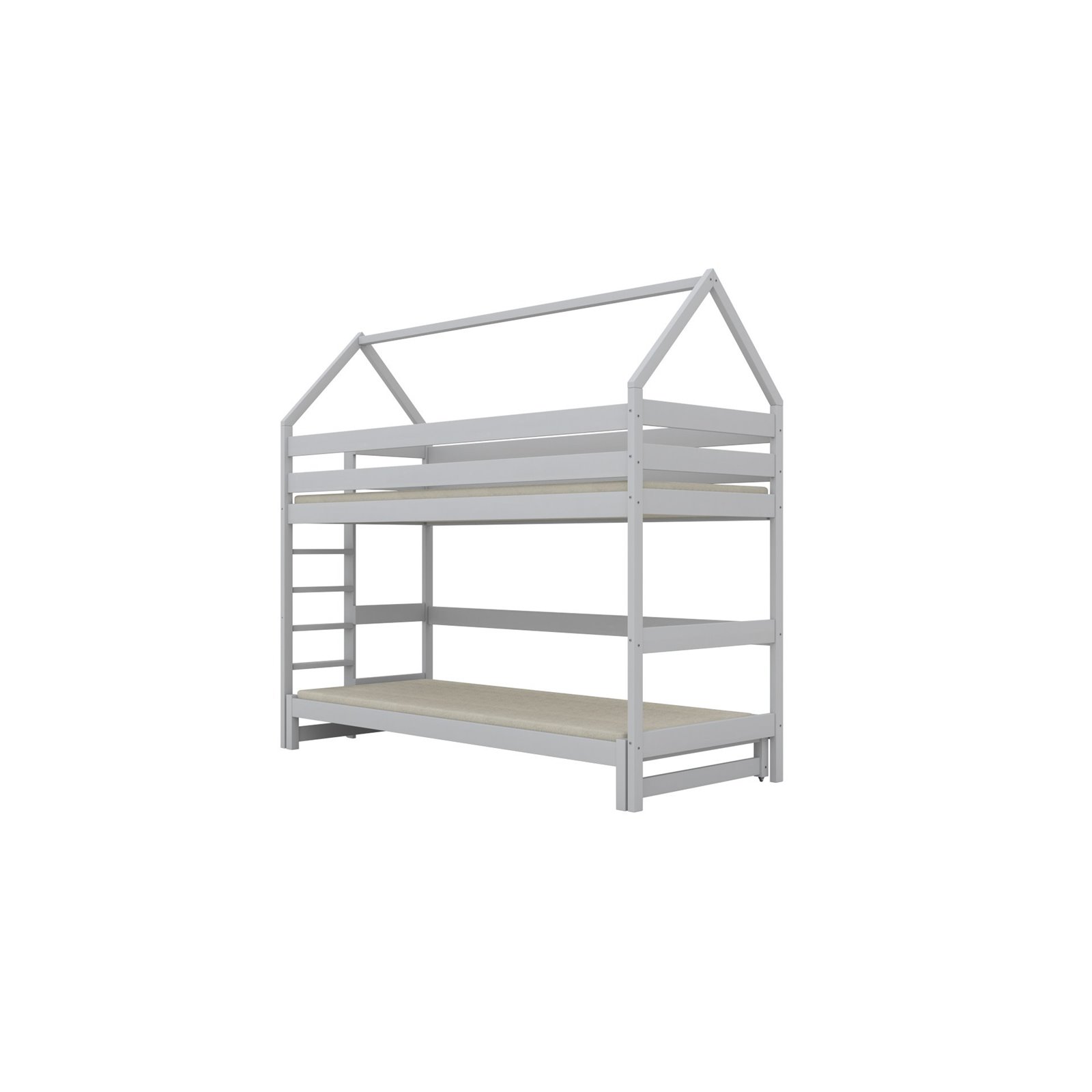 Łóżko Eryk 1 200x90, Szary, Materac pianka kokos 200/90/8 - materac średniej twardości (+399zł)