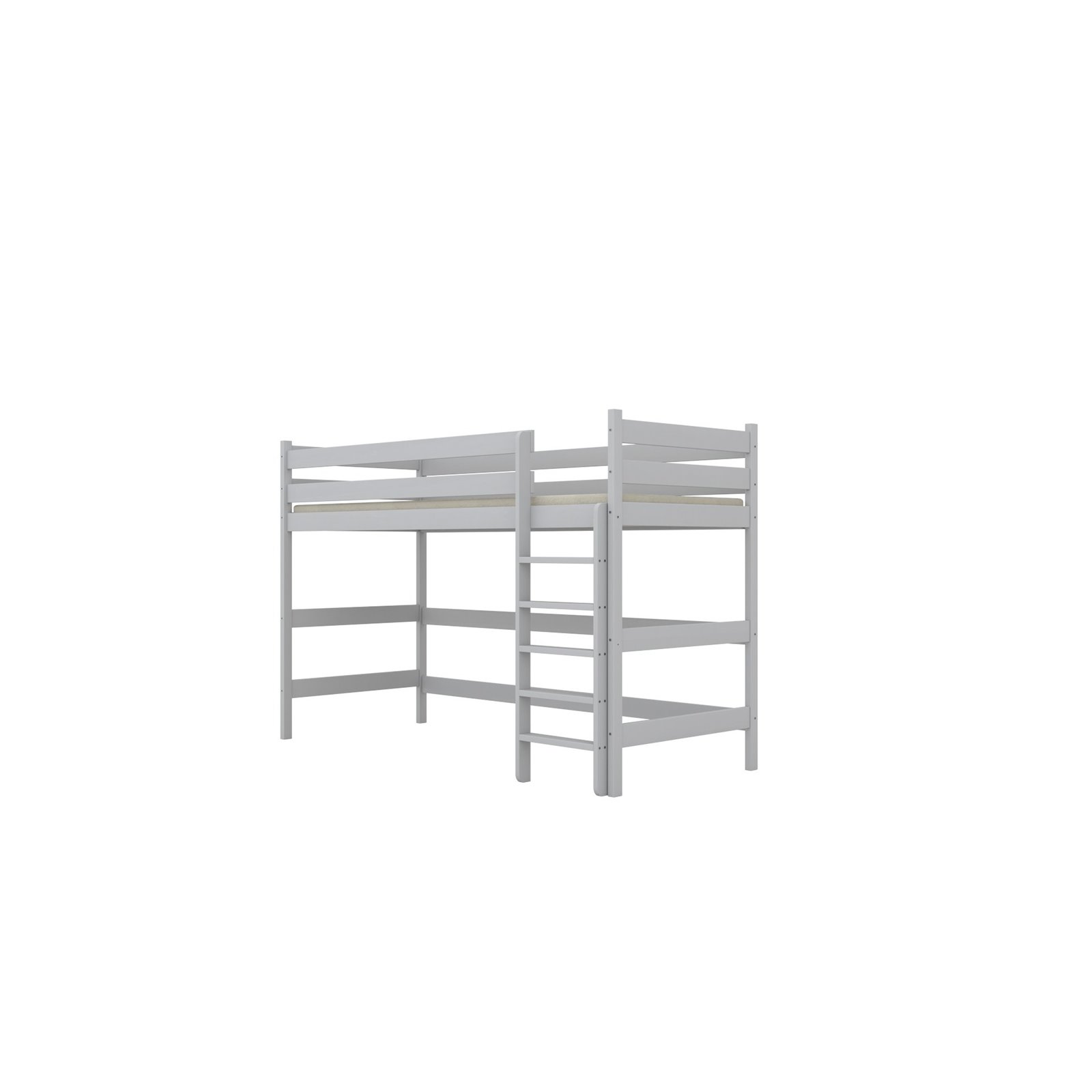 Łóżko Antek 2 160x80, Biały, Materac piankowy 160/80/8 - materac średniej twardości (+100zł)