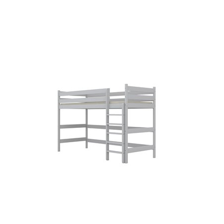 Łóżko Antek 2 200x90, Biały, Materac piankowy 200/90/8 - materac średniej twardości (+140zł)