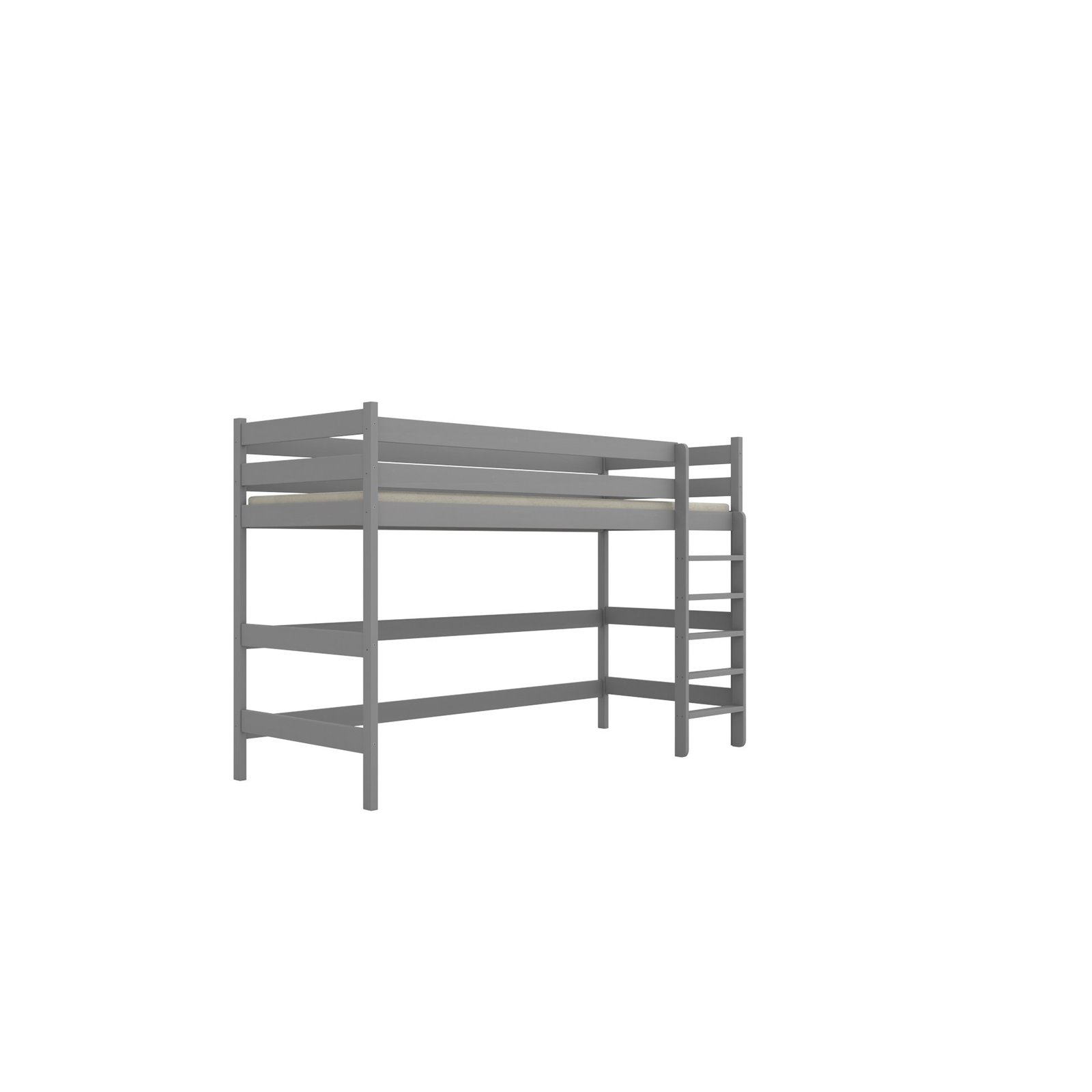 Łóżko Antek 2 160x80, Szary, Materac pianka lateks 160/80/9 - materac średniej twardości (+449zł)