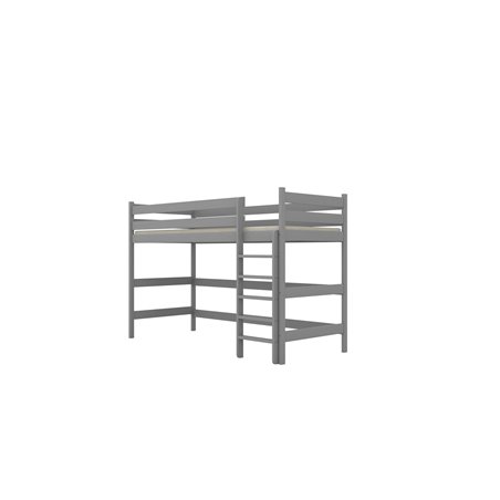 Łóżko Antek 2 200x90, Szary, Materac pianka kokos 200/90/8 - materac średniej twardości (+399zł)